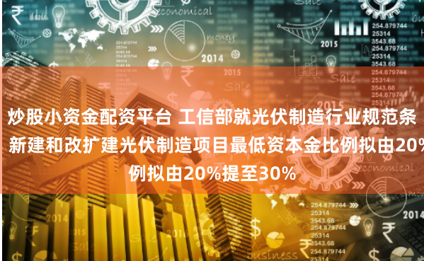 炒股小资金配资平台 工信部就光伏制造行业规范条件等征言：新建和改扩建光伏制造项目最低资本金比例拟由20%提至30%